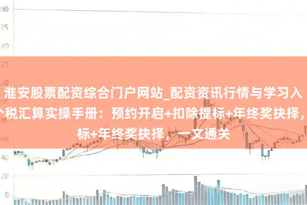 淮安股票配资综合门户网站_配资资讯行情与学习入口 2026个税汇算实操手册：预约开启+扣除提标+年终奖抉择，一文通关